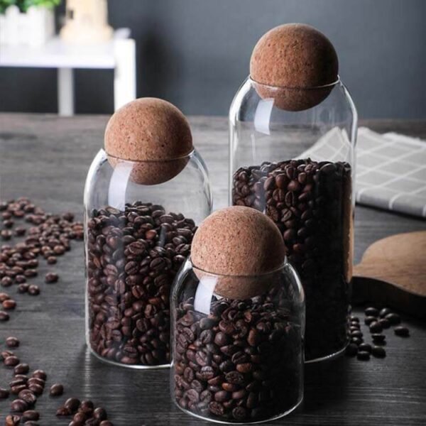 Airtight Sealed Can Container Canister with Cork - Image 3