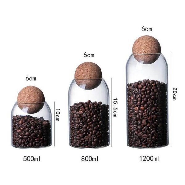Airtight Sealed Can Container Canister with Cork - Image 2
