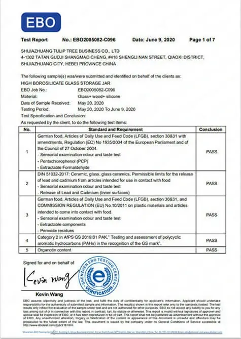 Product Certificate 1